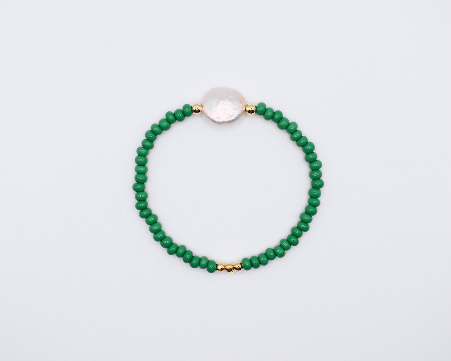 Green pearl bracelet