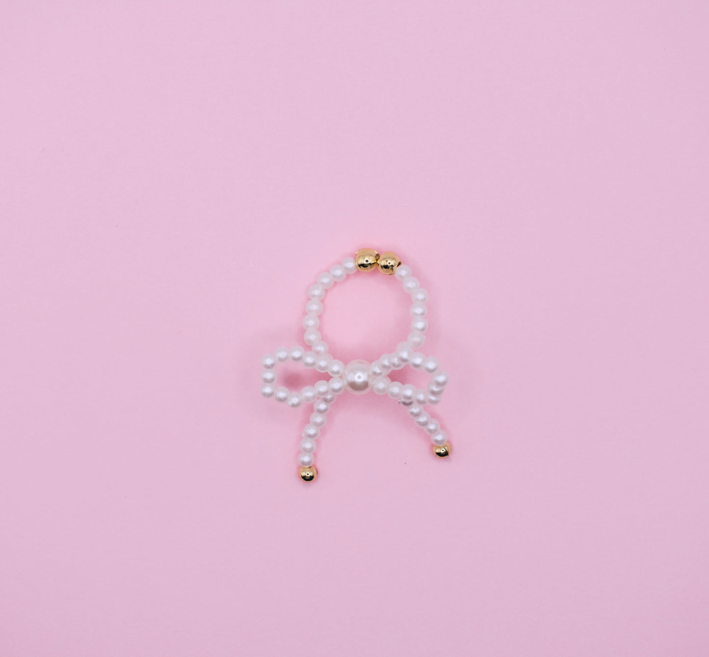 Pearl bow ring